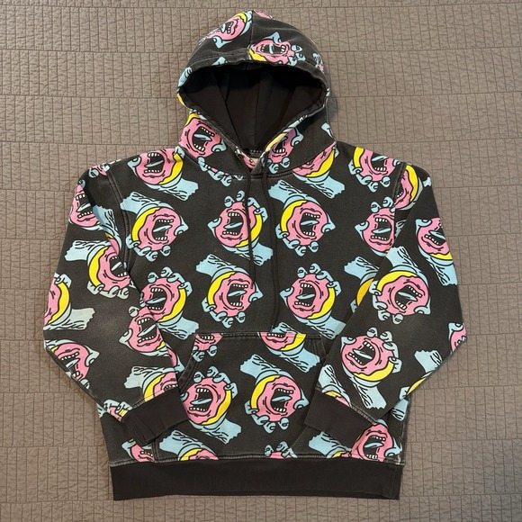 Odd Future X Santa Cruz Hoodie Men's Large Skater Rap AOP OFWGKTA Boxy Fit - Picture 1 of 13